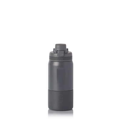 Garrafa térmica Nexa 440ml da PACCO na cor cinza