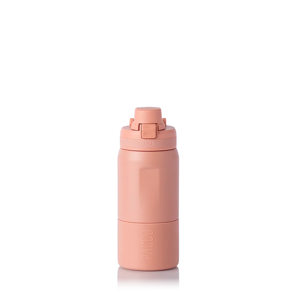 Garrafa Térmica Nexa 440 ml PACCO Clay, vista frontal com tampa fechada, foto 7 de 63