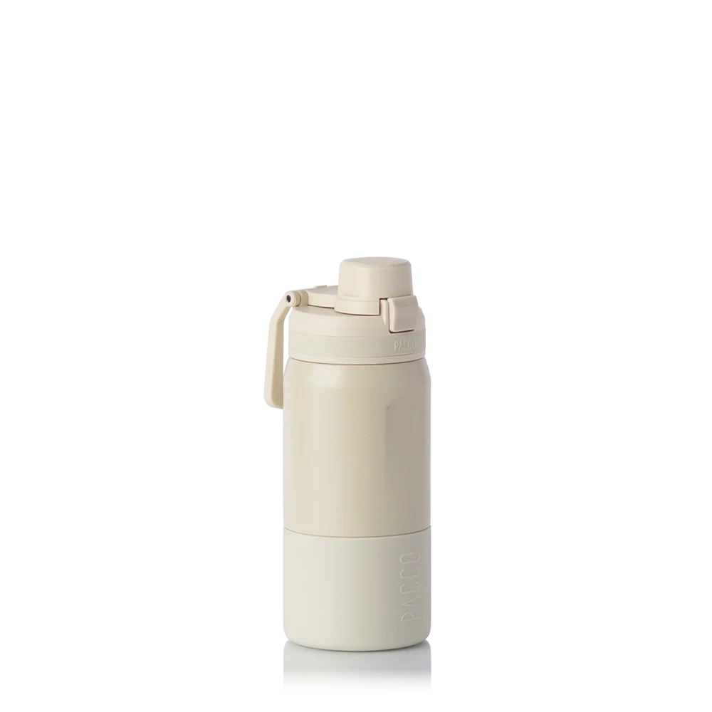 Garrafa térmica Nexa 440ml PACCO na cor creme