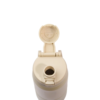 Garrafa térmica Nexa 440ml PACCO na cor creme