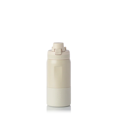 Garrafa térmica Nexa 440ml PACCO na cor creme
