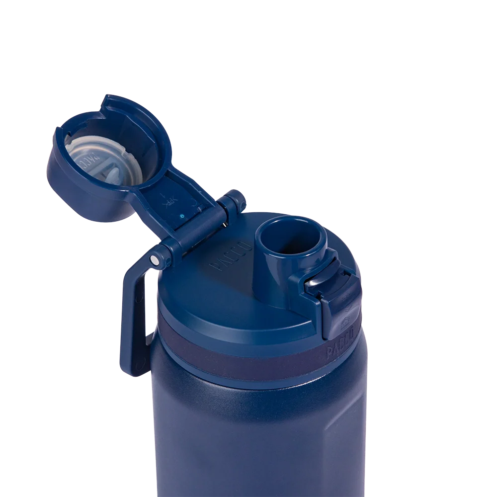 Garrafa térmica Nexa 440ml PACCO na cor marinho