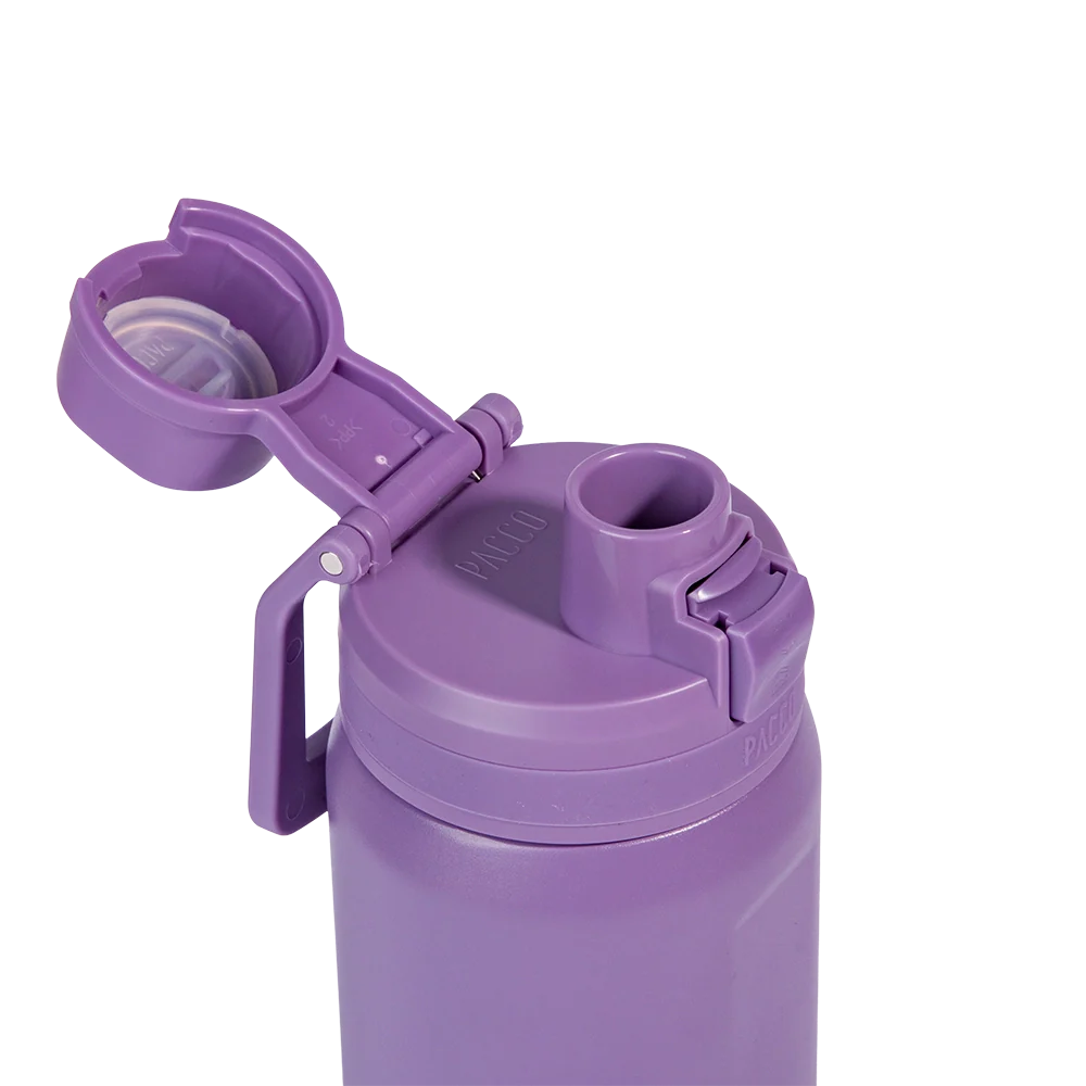 Garrafa Térmica Nexa 440 ml PACCO Purple Haze, detalhe da tampa