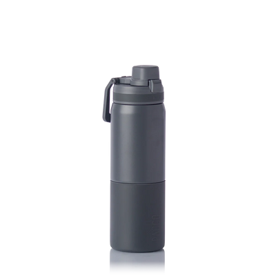 Garrafa térmica Nexa 600ml da PACCO na cor cinza