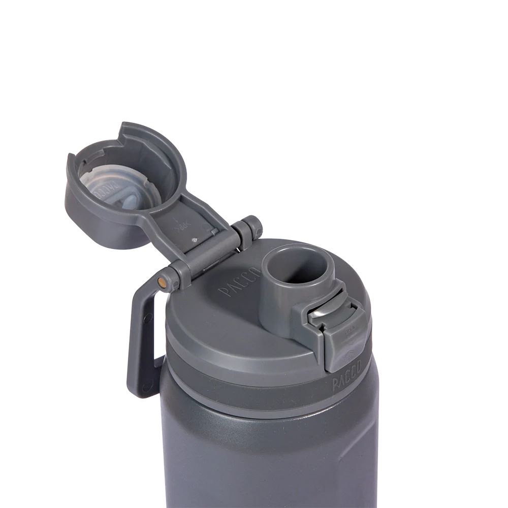 Garrafa térmica Nexa 600ml da PACCO na cor cinza