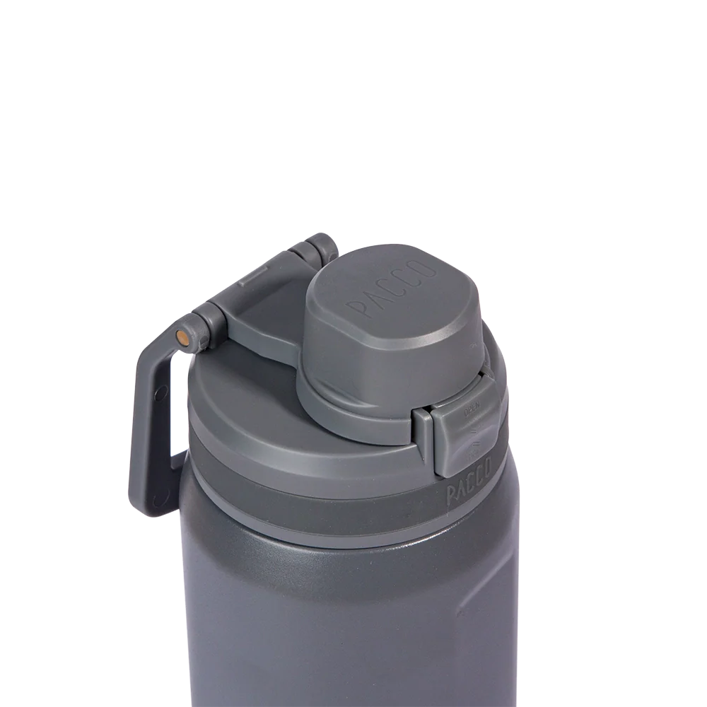 Garrafa térmica Nexa 600ml da PACCO na cor cinza