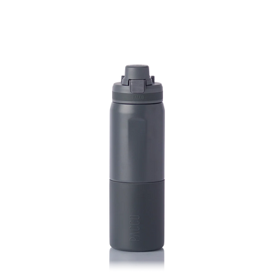 Garrafa térmica Nexa 600ml da PACCO na cor cinza