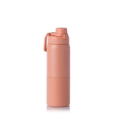 Garrafa térmica Nexa 600ml da PACCO na cor clay