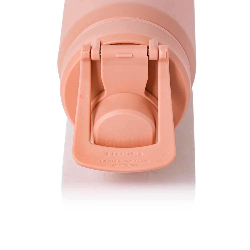 Garrafa térmica Nexa 600ml da PACCO na cor clay