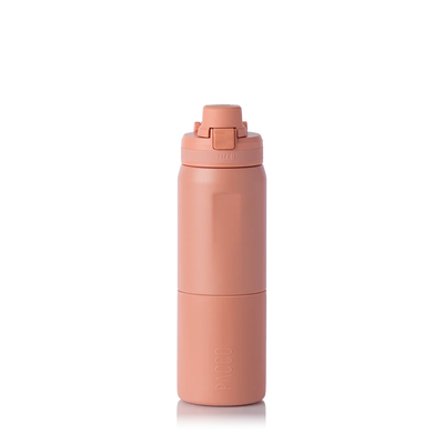 Garrafa térmica Nexa 600ml da PACCO na cor clay