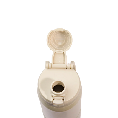 Garrafa térmica Nexa 600ml da PACCO na cor creme