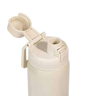 Garrafa térmica Nexa 600ml da PACCO na cor creme