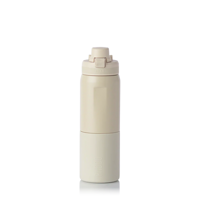 Garrafa térmica Nexa 600ml da PACCO na cor creme