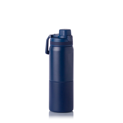 Garrafa térmica Nexa 600ml da PACCO na cor marinho