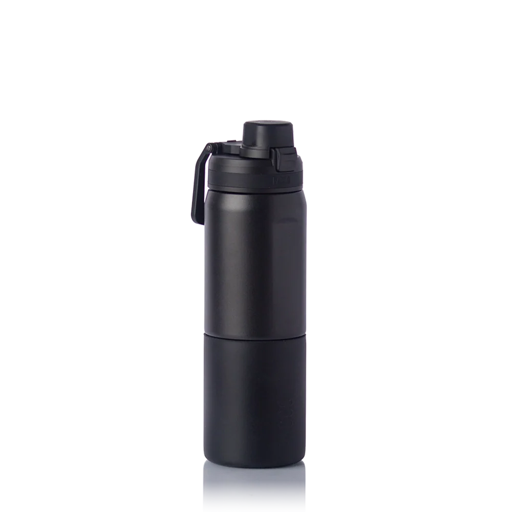Garrafa térmica Nexa 600ml PACCO na cor preta