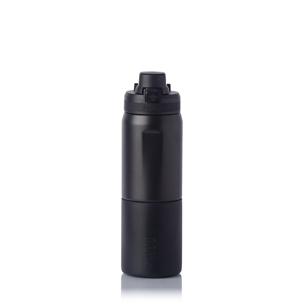 Garrafa térmica Nexa 600ml PACCO na cor preta