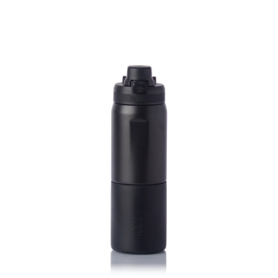 Garrafa térmica Nexa 600ml PACCO na cor preta