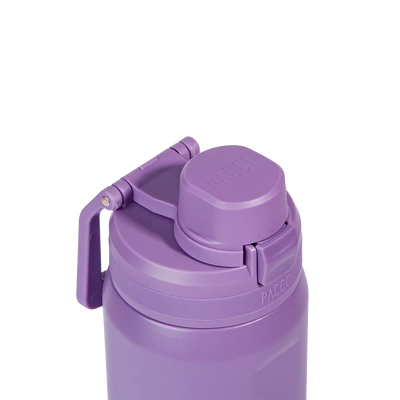 Garrafa Térmica Nexa 600 ml PACCO Purple haze, detalhe da tampa