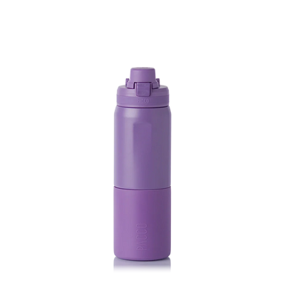 Garrafa Térmica Nexa 600 ml PACCO Purple haze, vista frontal com tampa fechada, foto 56 de 64