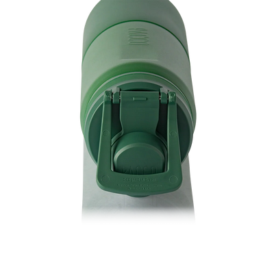 Garrafa térmica Nexa 600ml da PACCO na cor verde militar
