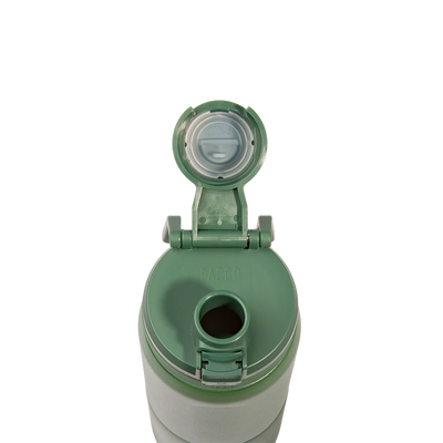 Garrafa térmica Nexa 600ml da PACCO na cor verde militar