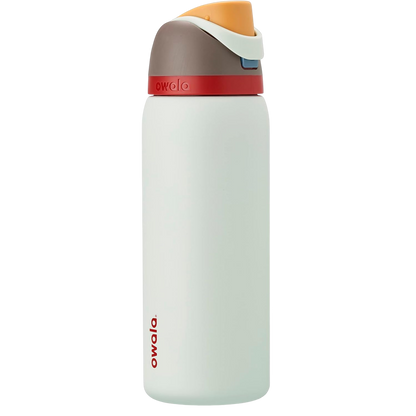Garrafa Térmica Owala FreeSip - 946ml | 32oz com bico inclinado e canudo embutido, garantindo vedação e isolamento térmico excelente.