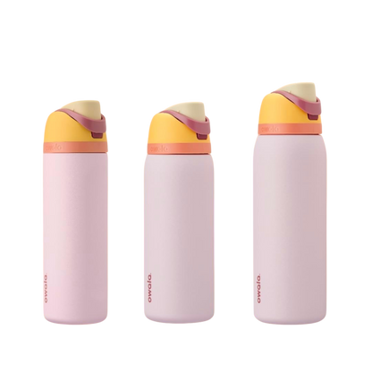 Conjunto de três Garrafa Térmica Owala FreeSip - 1180ml | 40oz, com design moderno e bico patenteado, mantendo líquidos frios ou quentes.