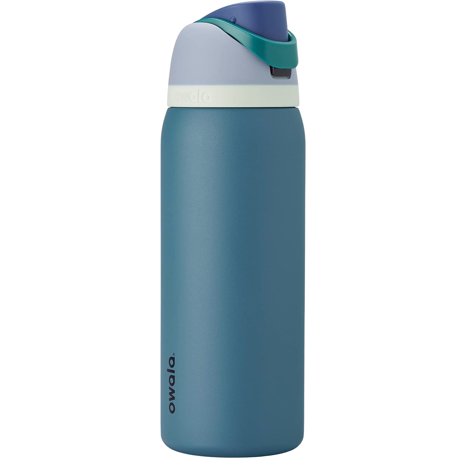 Garrafa Térmica Owala FreeSip - 1180ml | 40oz azul com tecnologia de isolamento e tampa à prova de vazamentos, ideal para bebidas frias e quentes.