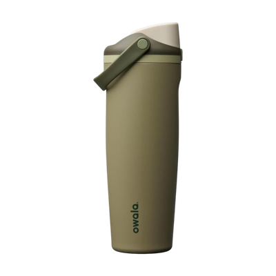 Garrafa Térmica Owala FreeSip Sway - 887ml em aço inoxidável com tampa que evita vazamentos e canudo embutido, hidratação prática e segura.