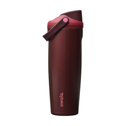 Garrafa Térmica Owala FreeSip Sway - 887ml em aço inoxidável com tampa prática e canudo embutido, ideal para hidratação segura e estilosa.