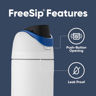 Garrafa Térmica Owala FreeSip - 710ml | 24oz com tampa de abertura rápida e design à prova de vazamentos.