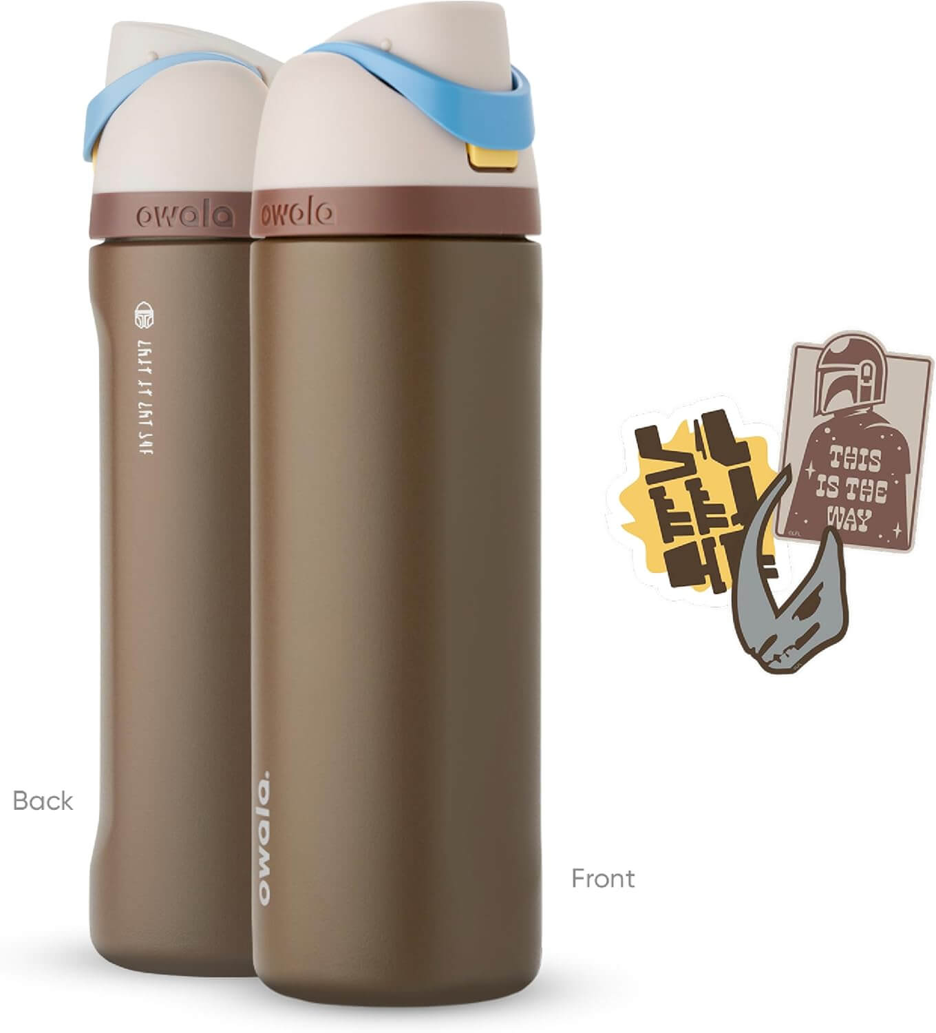 Garrafa Térmica Owala FreeSip - 710ml | 24oz com design inteligente, destaque para a tampa com botão e canudo embutido.