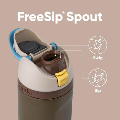 Garrafa Térmica Owala FreeSip - 710ml | 24oz com bico FreeSip que permite beber de duas formas: pelo canudo ou bocal inclinado.
