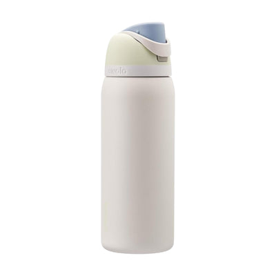 Garrafa Térmica Owala FreeSip 946 ml (32 oz) Icy Breeze, vista frontal com tampa fechada