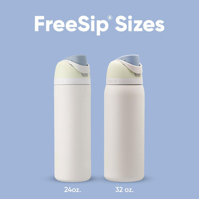 Garrafa Térmica Owala FreeSip 946 ml (32 oz) Icy Breeze, infográfico com as características