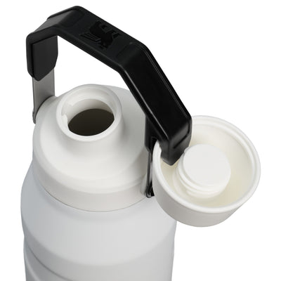 Garrafa Térmica Stanley Aerolight™ Fast Flow 1,1 L Chalk, com a tampa aberta