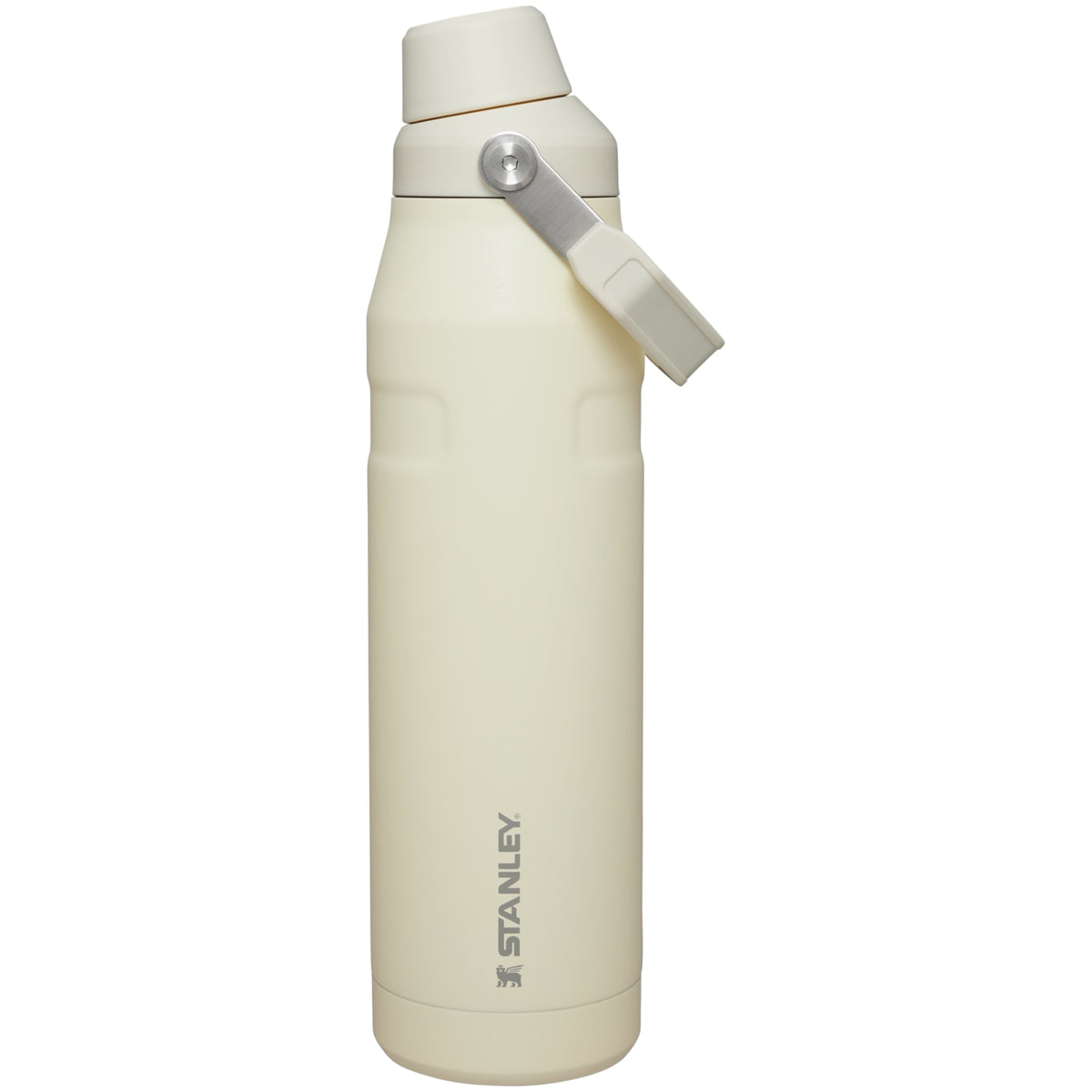 Garrafa Térmica Stanley Aerolight™ Fast Flow 1,1 L Cream, vista frontal com tampa fechada
