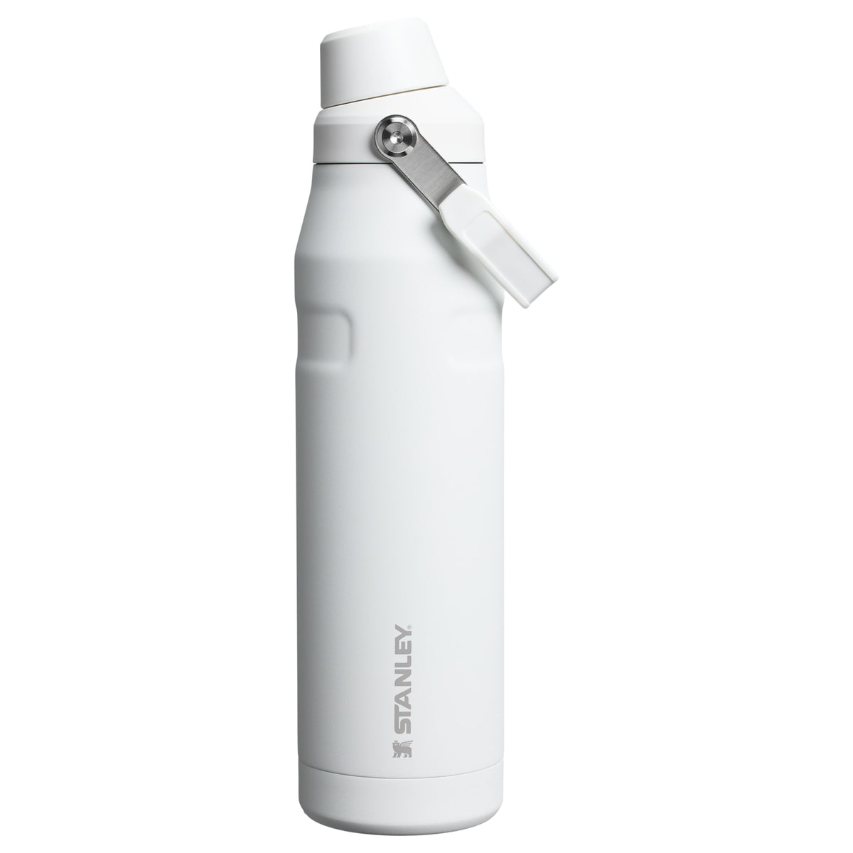 Garrafa Térmica Stanley Aerolight™ Fast Flow 1,1 L Frost, vista frontal com tampa fechada