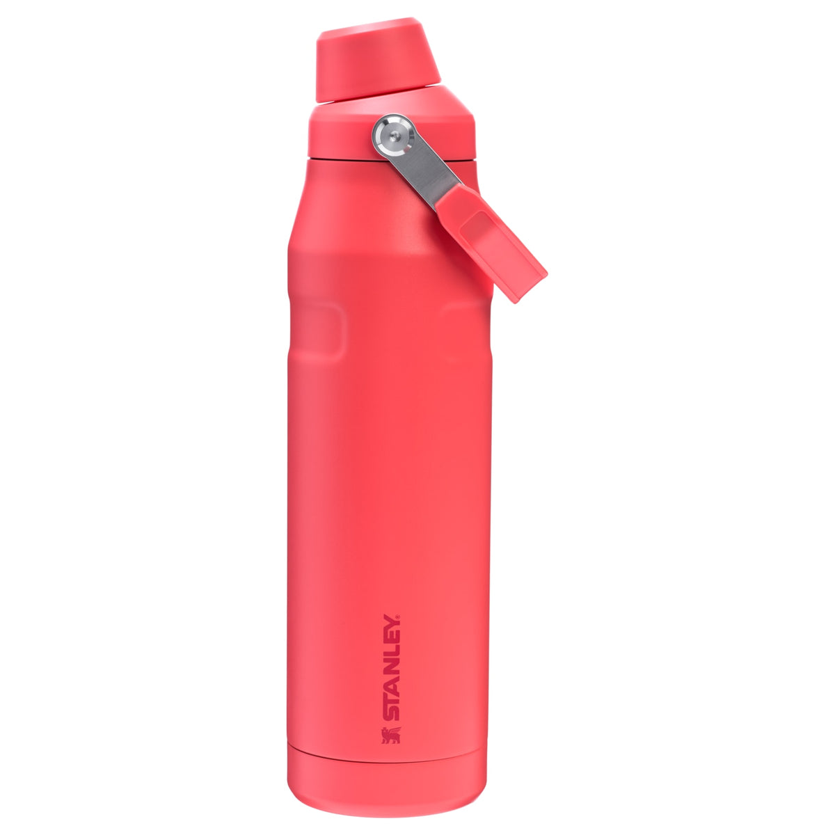 Garrafa Térmica Stanley Aerolight™ Fast Flow 1,1 L Hot Coral, vista frontal com tampa fechada