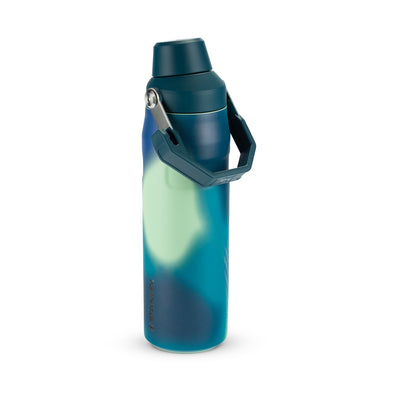 Garrafa Térmica Stanley Aerolight™ Fast Flow 710 ml Coastal Teal Motion, vista frontal com tampa fechada, foto 112 de 141