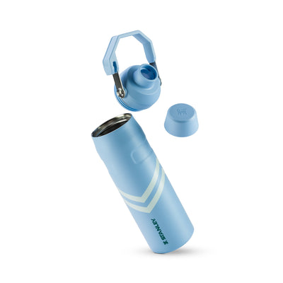 Garrafa Térmica Stanley Aerolight™ Fast Flow 710 ml Cornflower Chevron, kit com os itens juntos