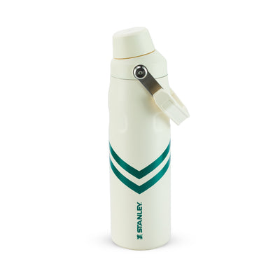 Garrafa Térmica Stanley Aerolight™ Fast Flow 710 ml Cream Chevron, vista frontal com tampa fechada
