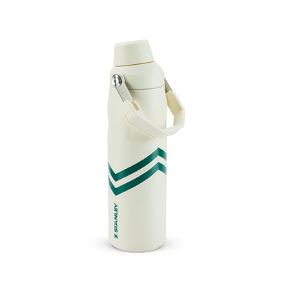 Garrafa Térmica Stanley Aerolight™ Fast Flow 710 ml Cream Chevron, vista frontal com tampa fechada, foto 131 de 141