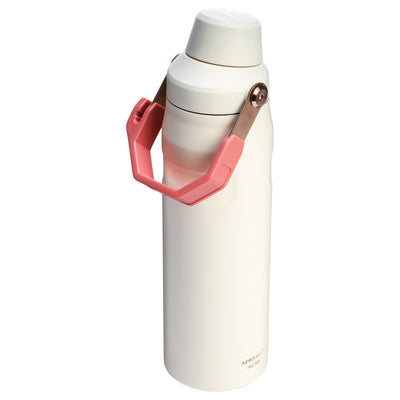 Garrafa Térmica Stanley Aerolight™ Fast Flow 710 ml Cream Rose Gold, vista frontal com tampa fechada, foto 67 de 141