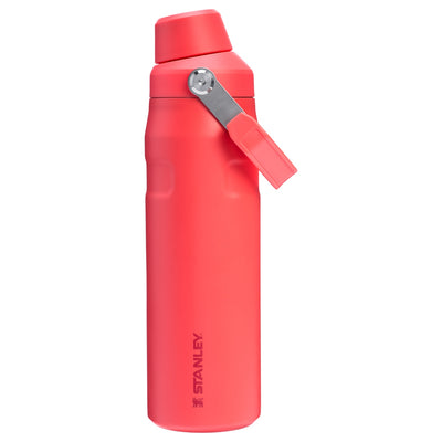 Garrafa Térmica Stanley Aerolight™ Fast Flow 710 ml Hot Coral, vista frontal com tampa fechada