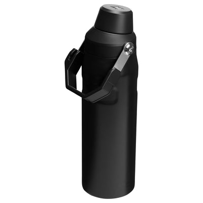 Garrafa Térmica Stanley Aerolight™ Fast Flow 710 ml Matte Black, vista lateral com tampa fechada