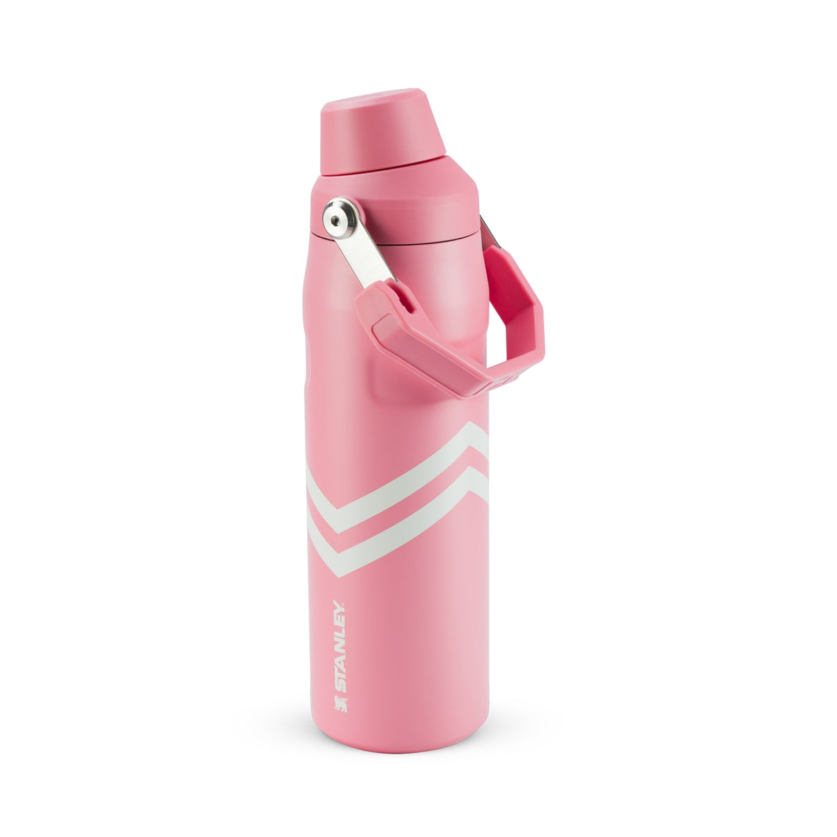 Garrafa Térmica Stanley Aerolight™ Fast Flow 710 ml Plumeria Chevron, vista frontal com tampa fechada