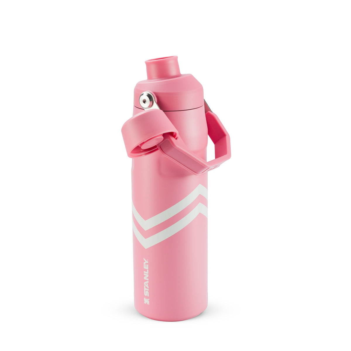 Garrafa Térmica Stanley Aerolight™ Fast Flow 710 ml Plumeria Chevron, vista frontal com tampa fechada, foto 124 de 141