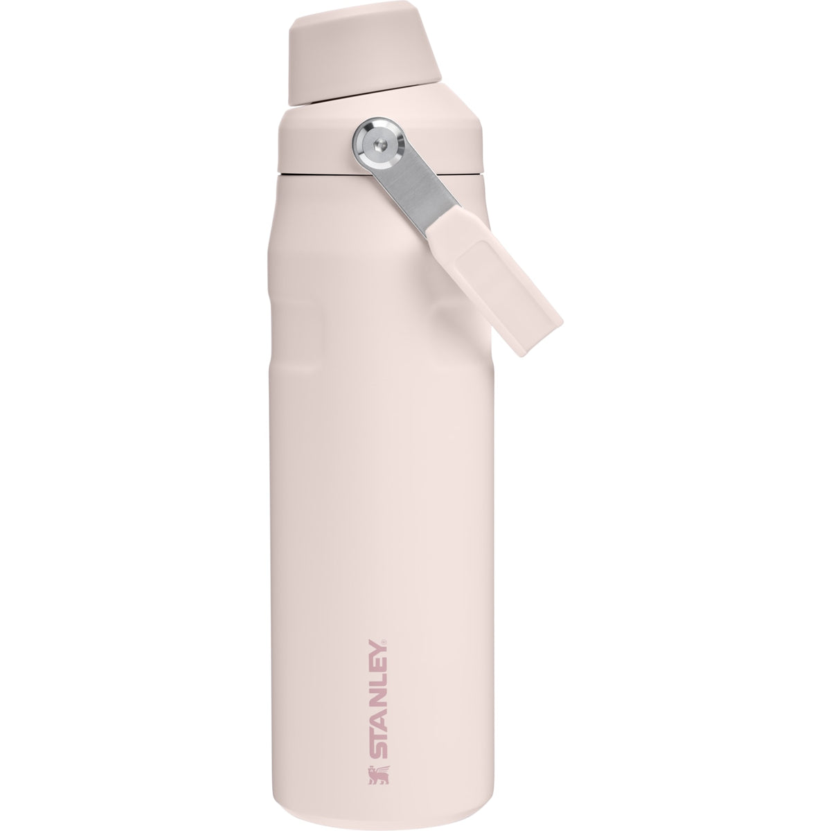 Garrafa Térmica Stanley Aerolight™ Fast Flow 710 ml Rose Quartz, vista frontal com tampa fechada