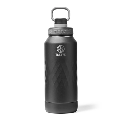 Garrafa Térmica Takeya 950ml Spout Lid Sport para manter bebidas quentes por 14h e frias por 36h, ideal para esportes e atividades.